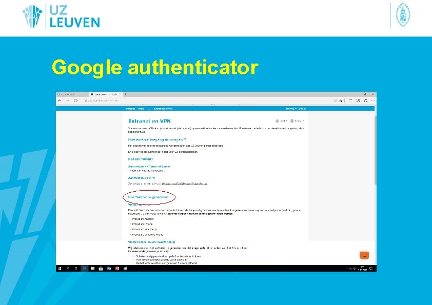 Google authenticator 