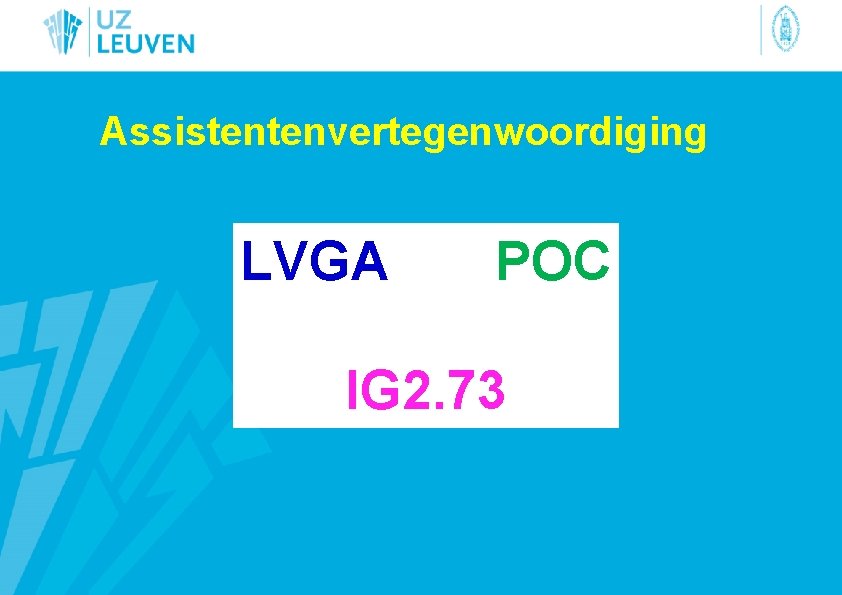 Assistentenvertegenwoordiging LVGA POC IG 2. 73 