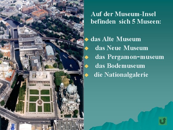 Auf der Museum-Insel befinden sich 5 Museen: das Alte Museum u das Neue Museum