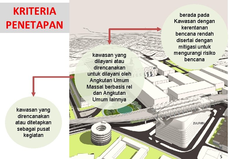 KRITERIA PENETAPAN kawasan yang dilayani atau direncanakan untuk dilayani oleh Angkutan Umum Massal berbasis