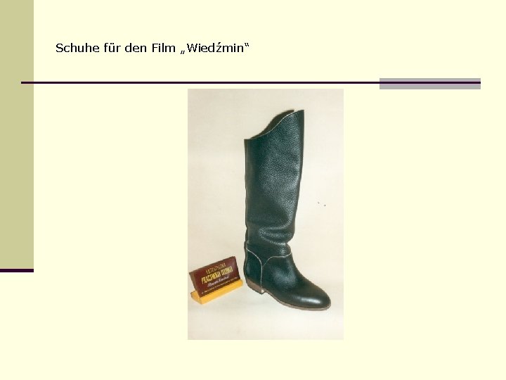 Schuhe für den Film „Wiedźmin“ 