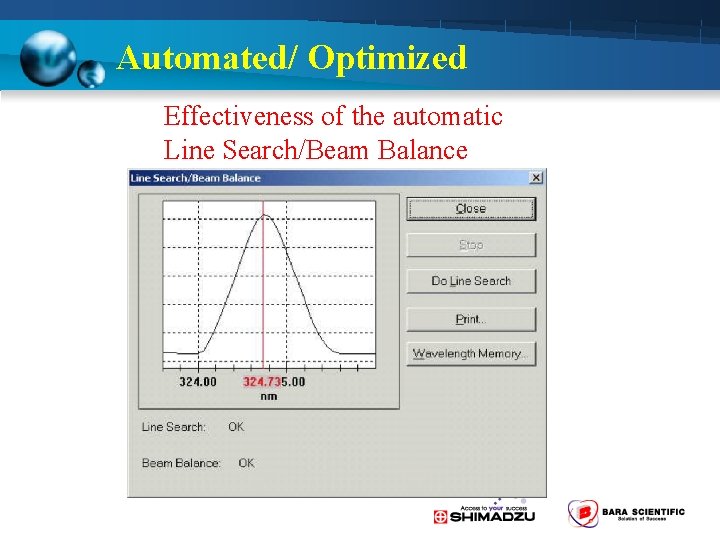 Automated/ Optimized Effectiveness of the automatic Line Search/Beam Balance 