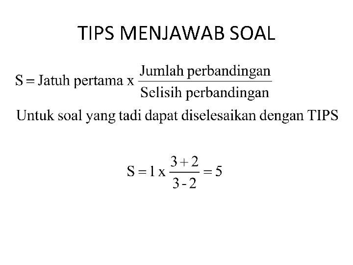 TIPS MENJAWAB SOAL 