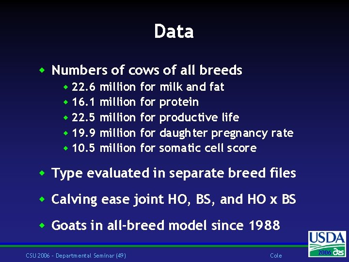 Data w Numbers of cows of all breeds w 22. 6 w 16. 1