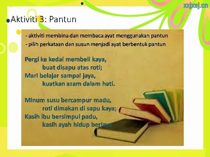 Aktiviti 3: Pantun Aktiviti 3: Pantun