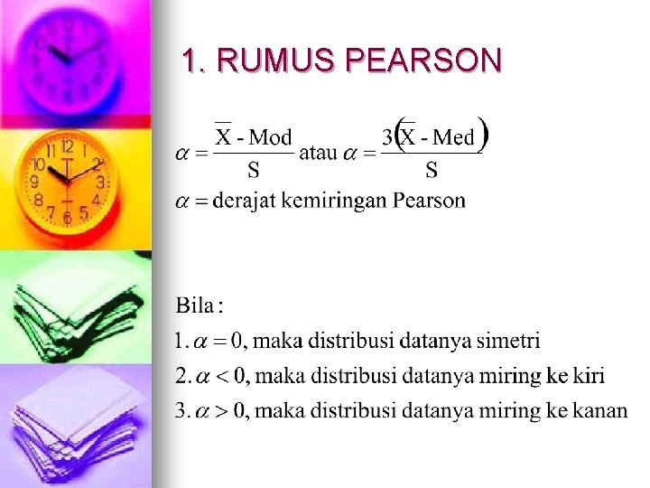 1. RUMUS PEARSON 