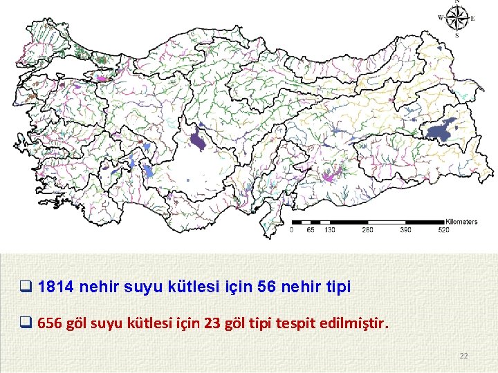 q 1814 nehir suyu kütlesi için 56 nehir tipi q 656 göl suyu kütlesi