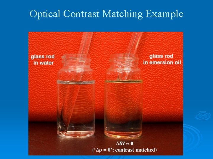 Optical Contrast Matching Example 