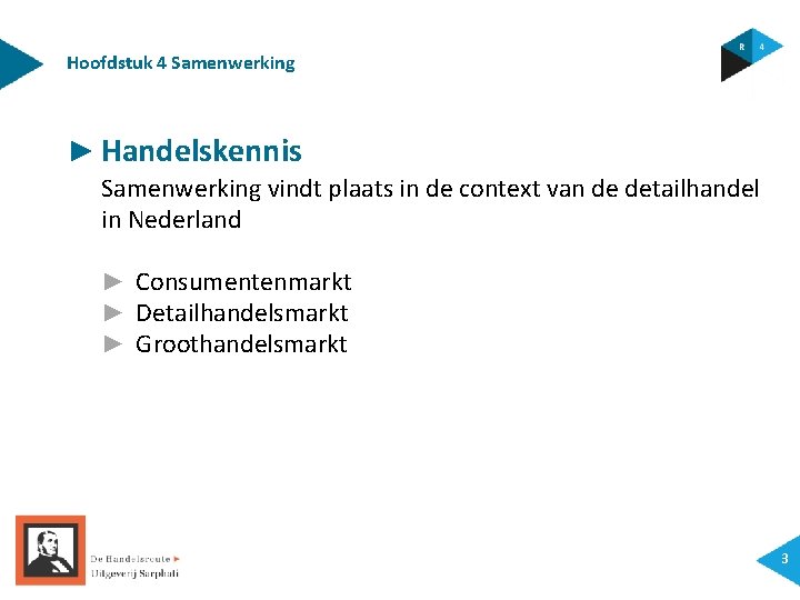 Hoofdstuk 4 Samenwerking ► Handelskennis Samenwerking vindt plaats in de context van de detailhandel