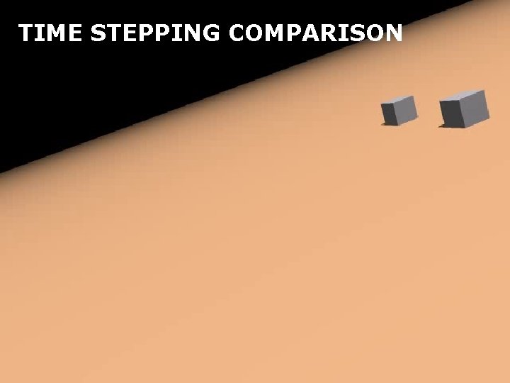 TIME STEPPING COMPARISON 