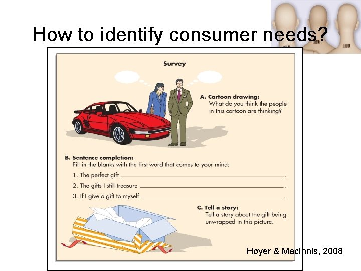 How to identify consumer needs? Hoyer & Mac. Innis, 2008 