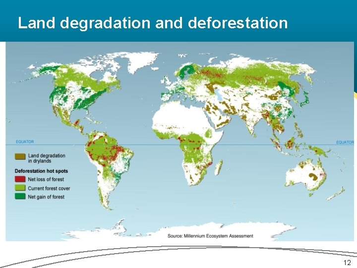 Land degradation and deforestation 12 