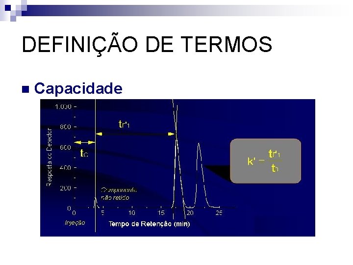 DEFINIÇÃO DE TERMOS n Capacidade 