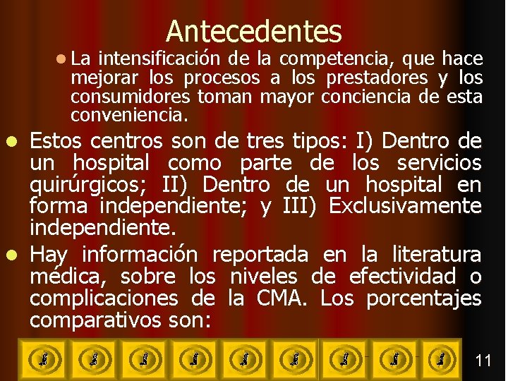 l La Antecedentes intensificación de la competencia, que hace mejorar los procesos a los