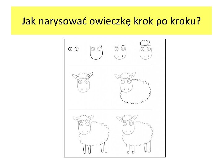 Jak narysować owieczkę krok po kroku? 