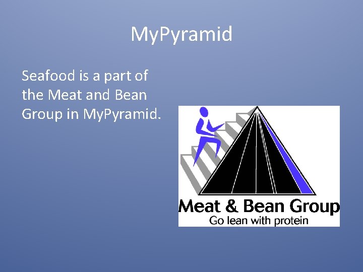 My. Pyramid Seafood is a part of the Meat and Bean Group in My.