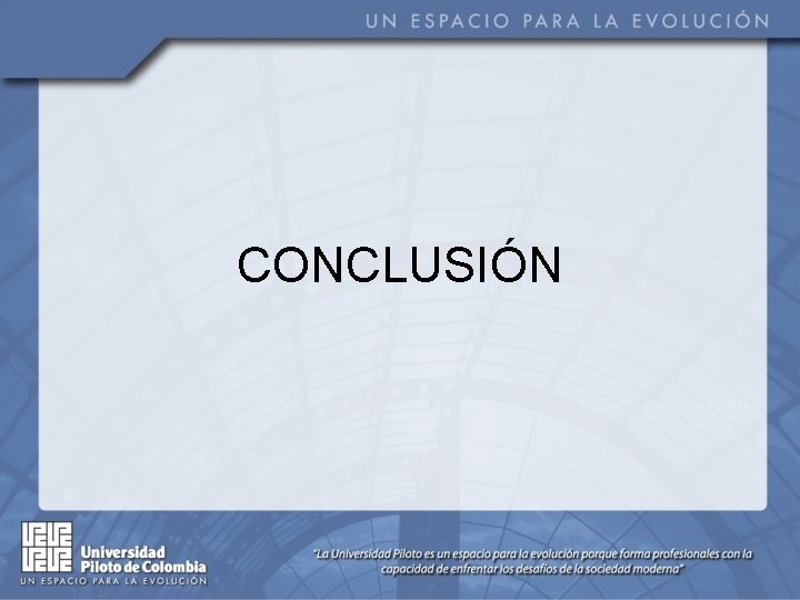 CONCLUSIÓN 