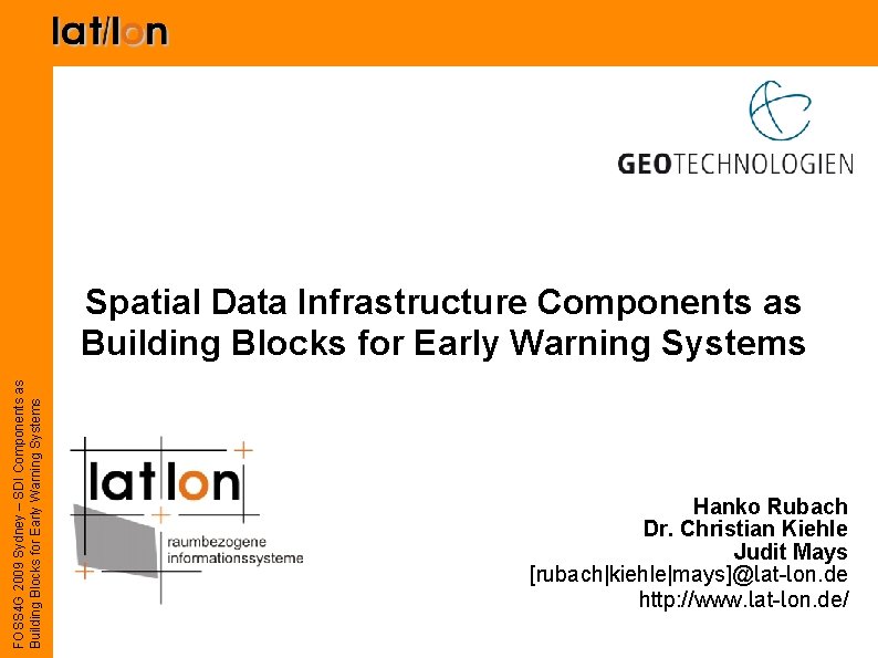 Foss 4 G 2009 Sydney Sdi Components As