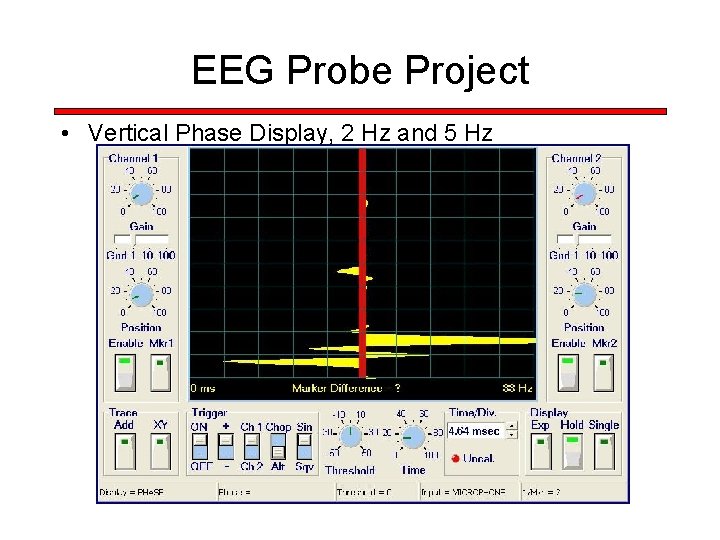 EEG Probe Project • Vertical Phase Display, 2 Hz and 5 Hz 