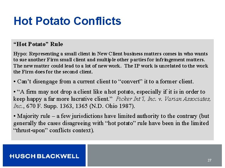 Law Firm Risk Management is a Risky Business