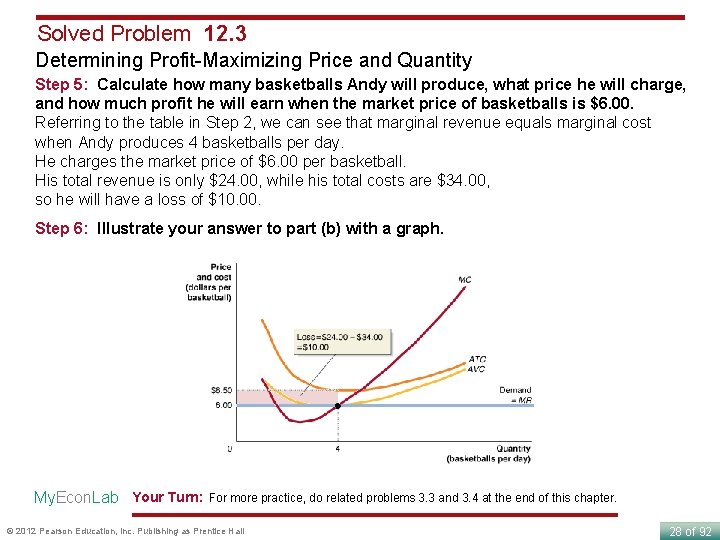 Solved Problem 12. 3 Determining Profit-Maximizing Price and Quantity Step 5: Calculate how many