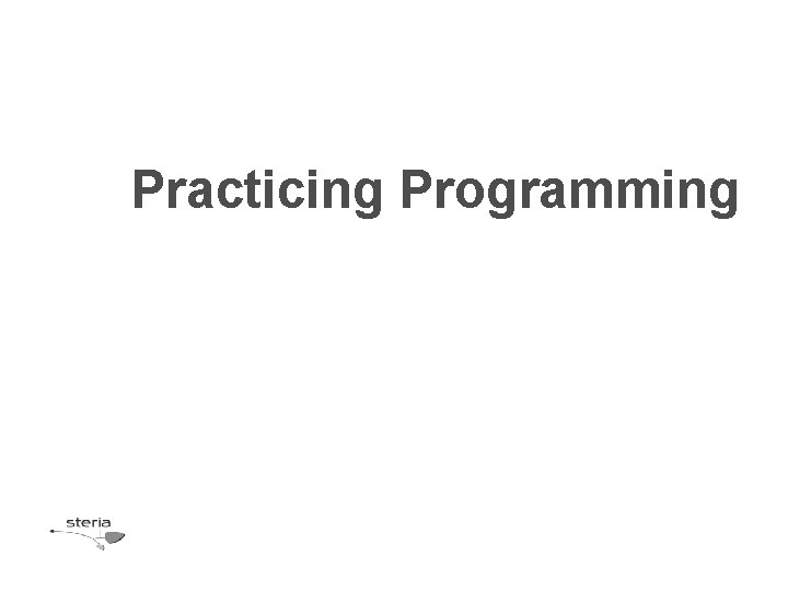 Practicing Programming 