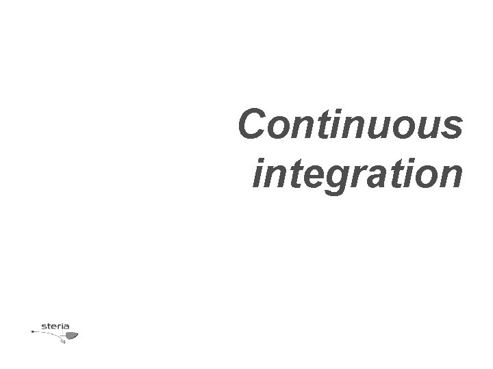 Continuous integration 