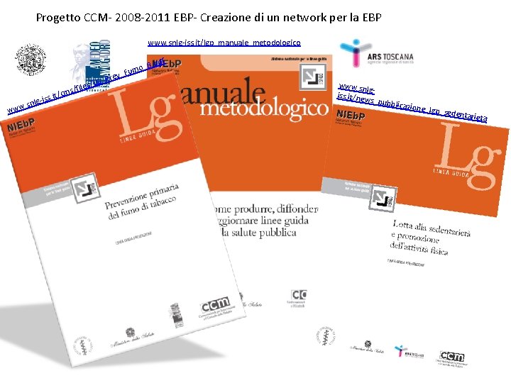 Progetto CCM- 2008 -2011 EBP- Creazione di un network per la EBP www. snlg-iss.