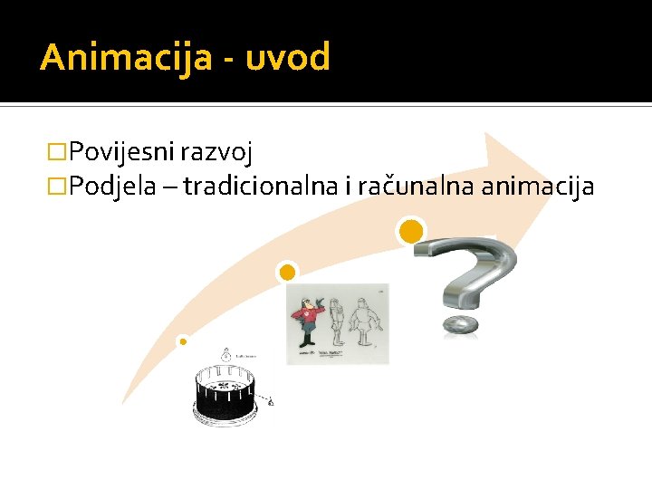 Animacija - uvod �Povijesni razvoj �Podjela – tradicionalna i računalna animacija 