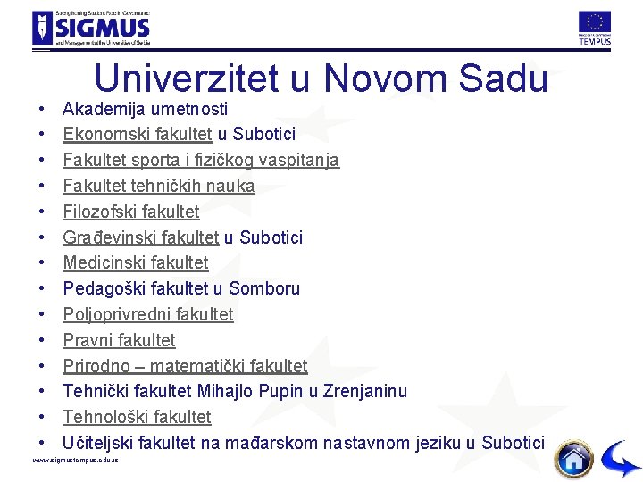  • • • • Univerzitet u Novom Sadu Akademija umetnosti Ekonomski fakultet u