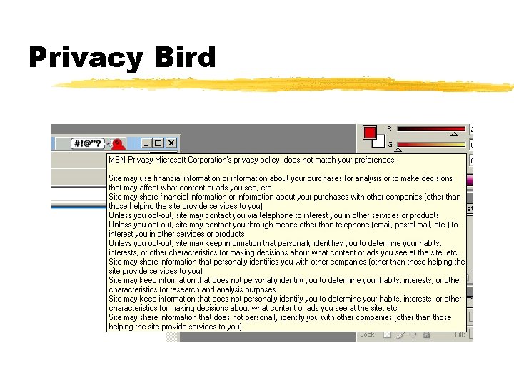 Privacy Bird 