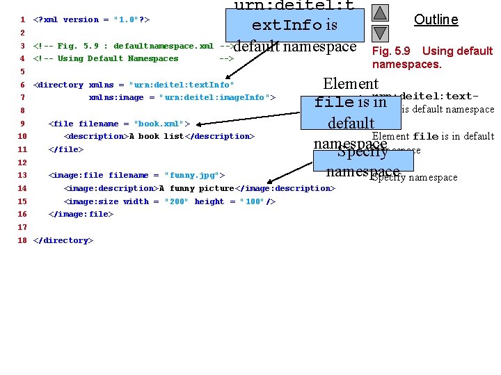 1 <? xml version = "1. 0"? > 2 3 <!-- Fig. 5. 9