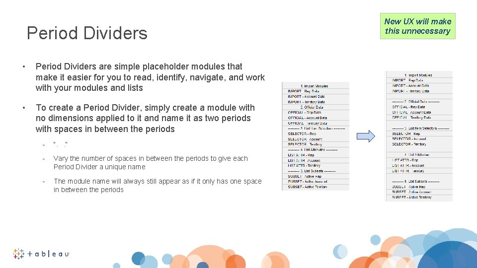 Period Dividers • Period Dividers are simple placeholder modules that make it easier for