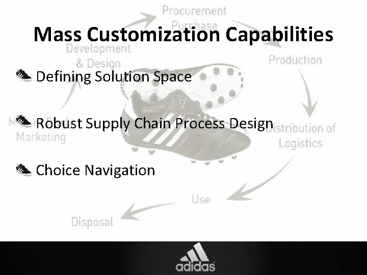 Mass Customization Capabilities • Defining Solution Space • Robust Supply Chain Process Design •