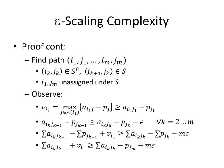 -Scaling Complexity • -Scaling Complexity •