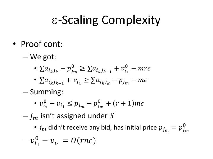 -Scaling Complexity • -Scaling Complexity •