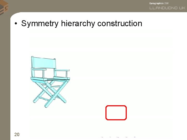  • Symmetry hierarchy construction 20 