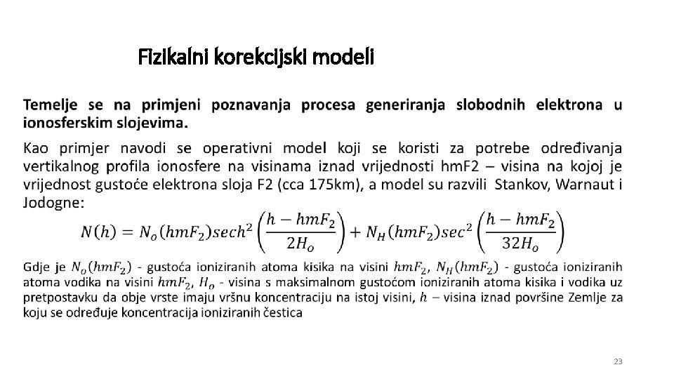 Fizikalni korekcijski modeli • 23 