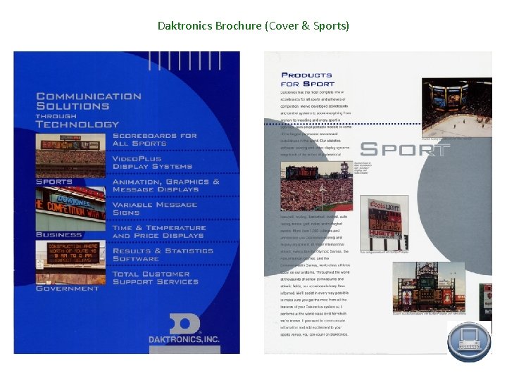 Daktronics Brochure (Cover & Sports) 