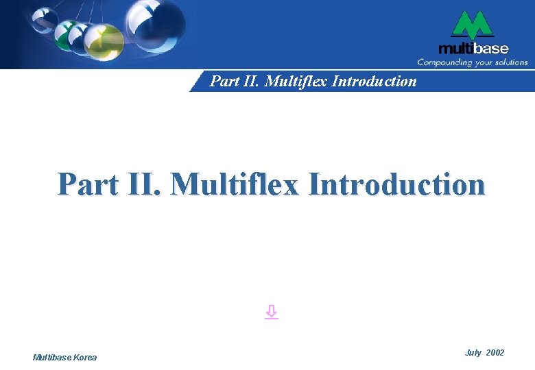 Part II. Multiflex Introduction Multibase Korea July 2002 