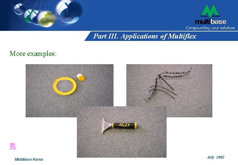 Part III. Applications of Multiflex More examples: Multibase Korea July 2002 