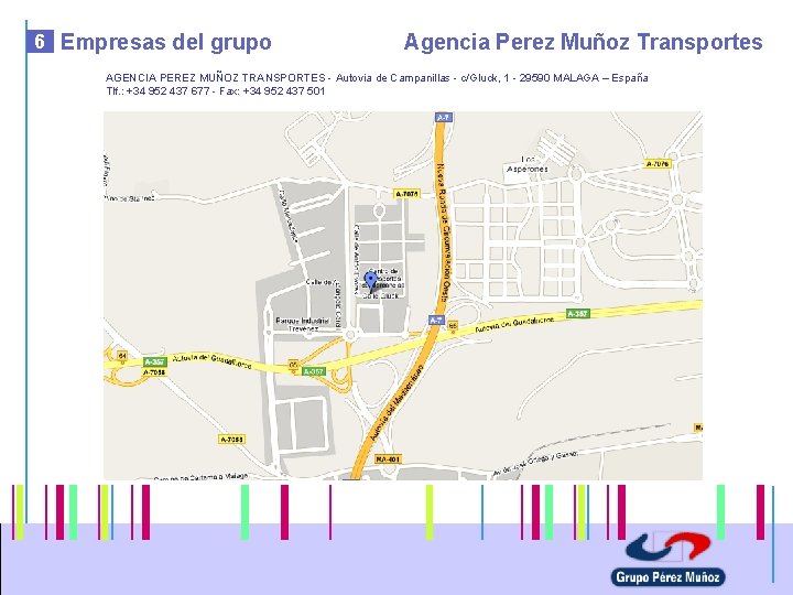 6 Empresas del grupo Agencia Perez Muñoz Transportes AGENCIA PEREZ MUÑOZ TRANSPORTES - Autovia