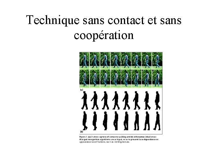 Technique sans contact et sans coopération 