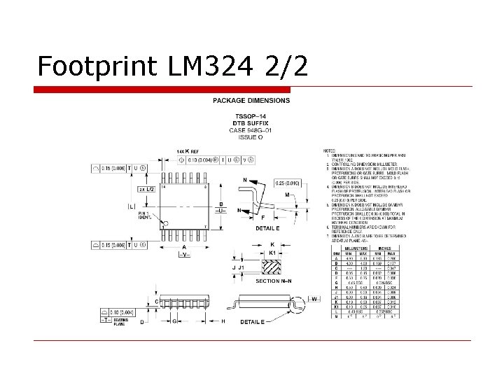 Footprint LM 324 2/2 
