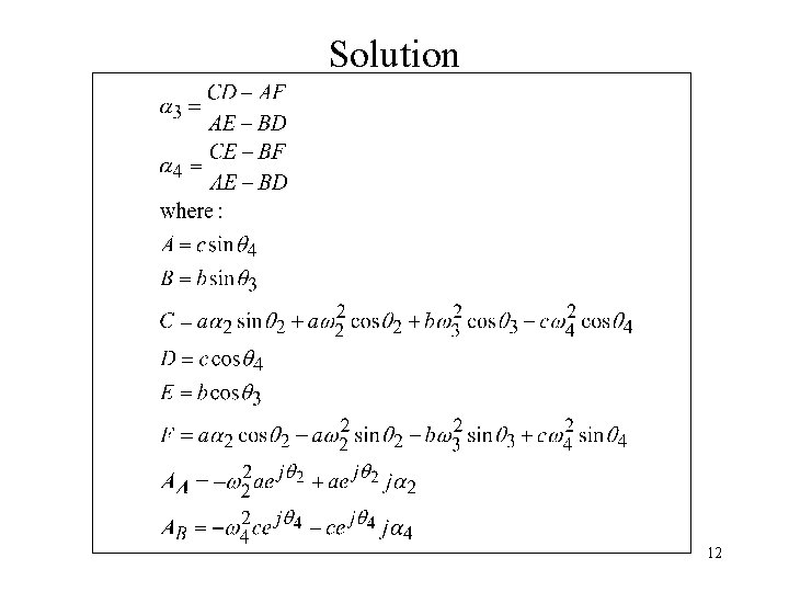 Solution 12 