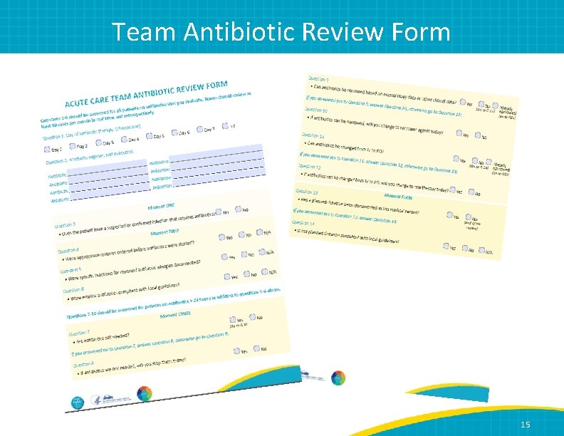 Team Antibiotic Review Form 15 