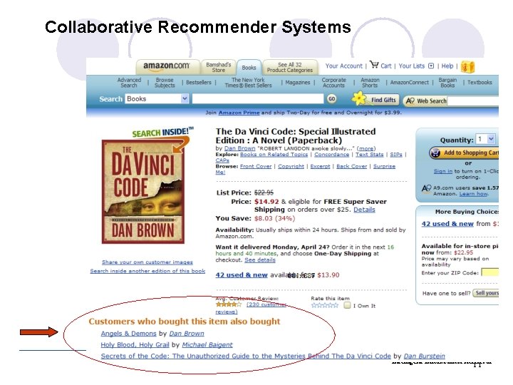 Collaborative Recommender Systems Intelligent Information Retrieval 11 