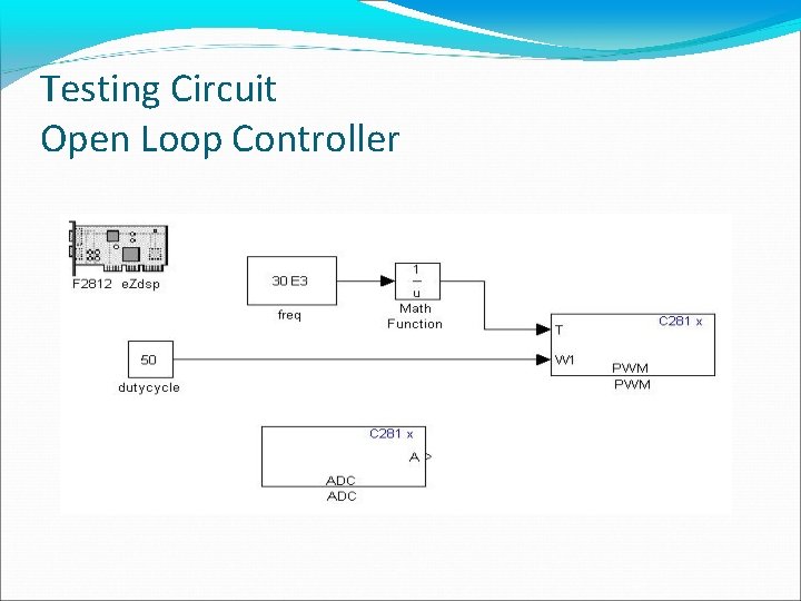 Testing Circuit Open Loop Controller 