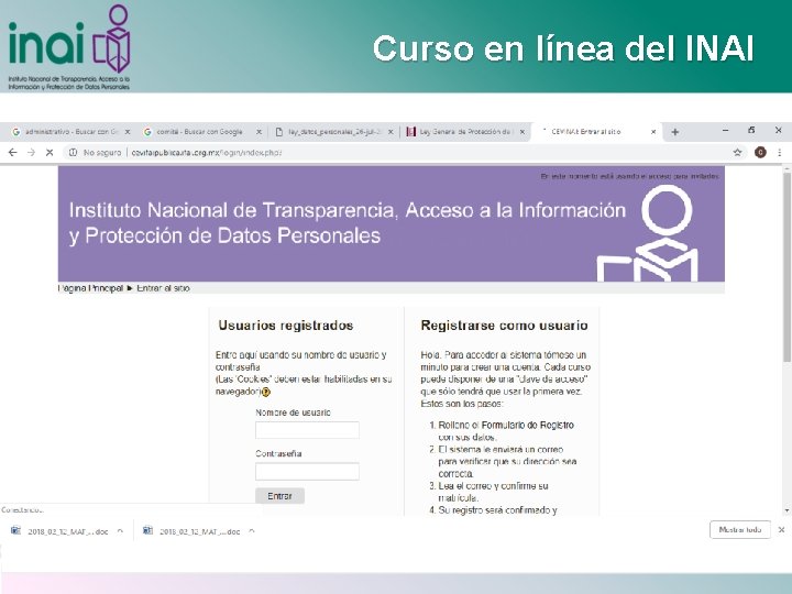 Curso en línea del INAI 