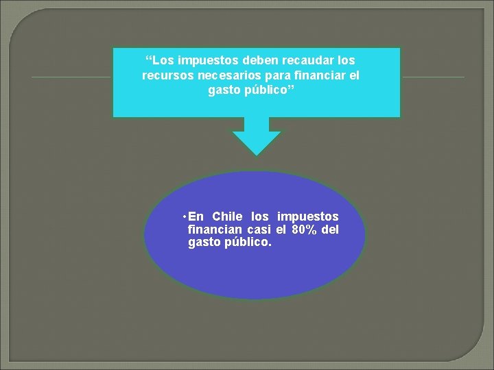 “Los impuestos deben recaudar los recursos necesarios para financiar el gasto público” • En